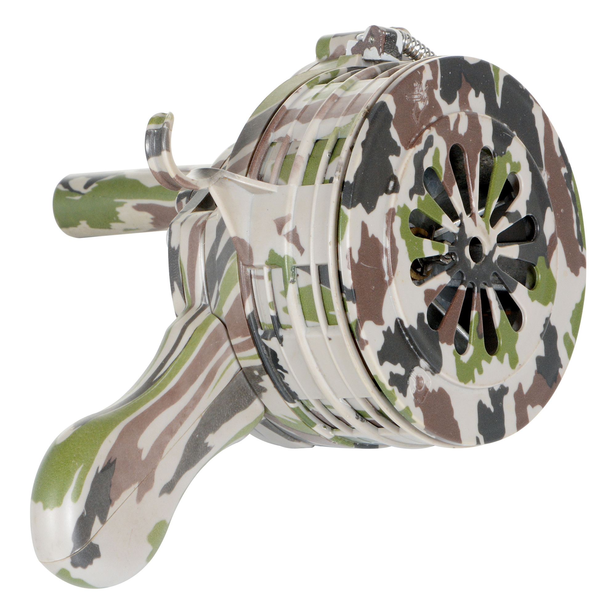 Vestil Plastic Hand Crank Siren - Camouflage, 110dB, Includes Carrying Bag, Model# SIREN-100-P-C